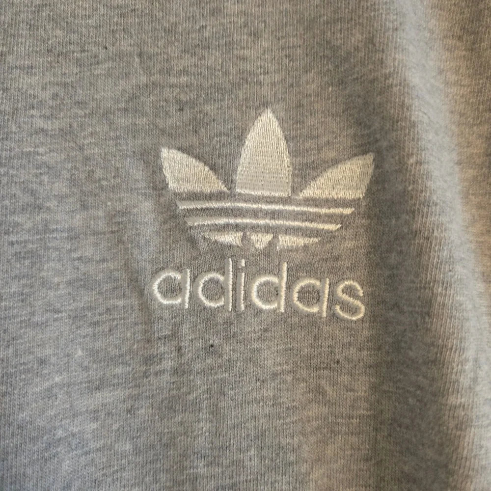adidas Originals 3-Stripes Ringer T-Shirt Gray White Trefoil Men's Size XL